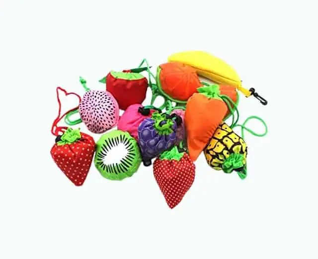 Product Image of the 10 Pieces Fruits Reusable Grocery Shopping Tote Bags