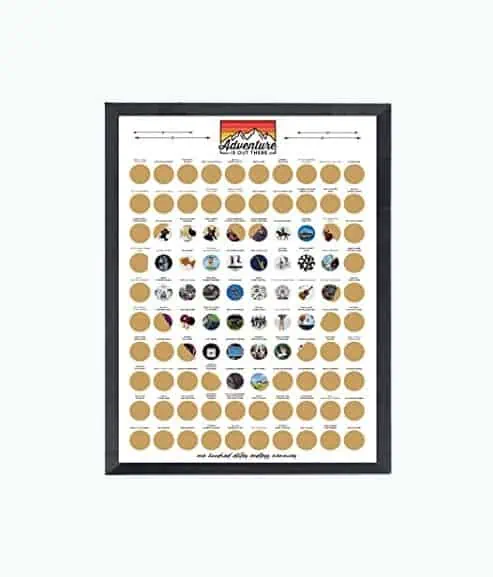 Product Image of the 100 Date Scratch-Off Poster