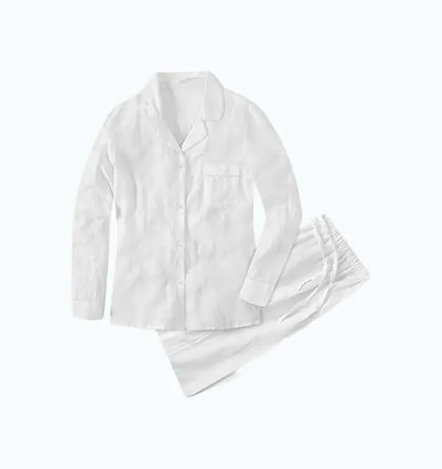 Product Image of the 100% Linen Women's Pajama Set