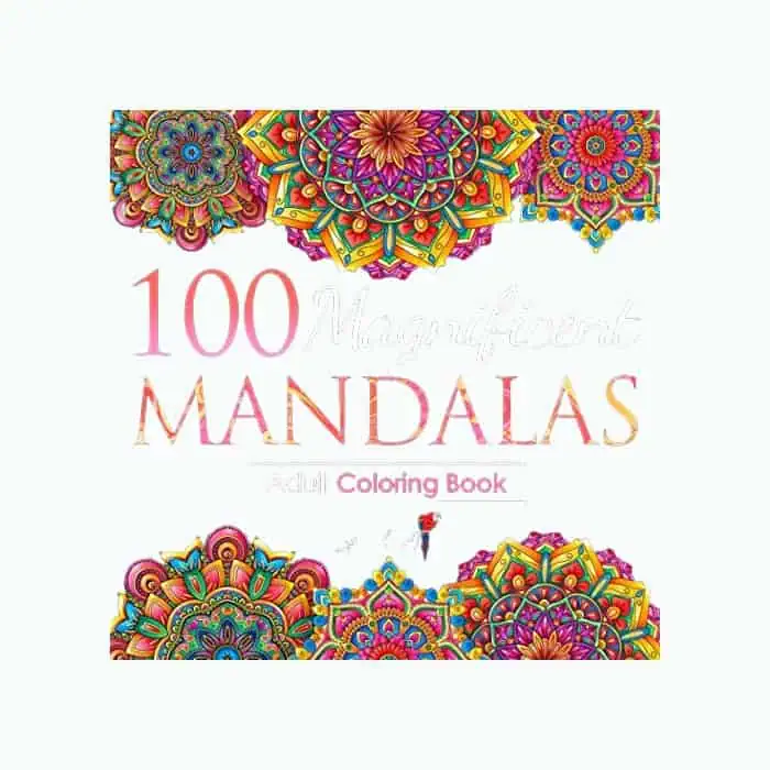 Product Image of the 100 Magnificent Mandalas Adult Coloring Book