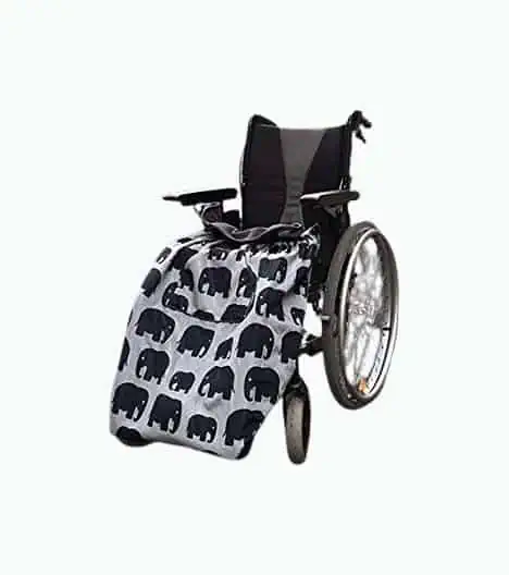 Product Image of the 100% Waterproof Fleece-Lined Wheelchair Blanket