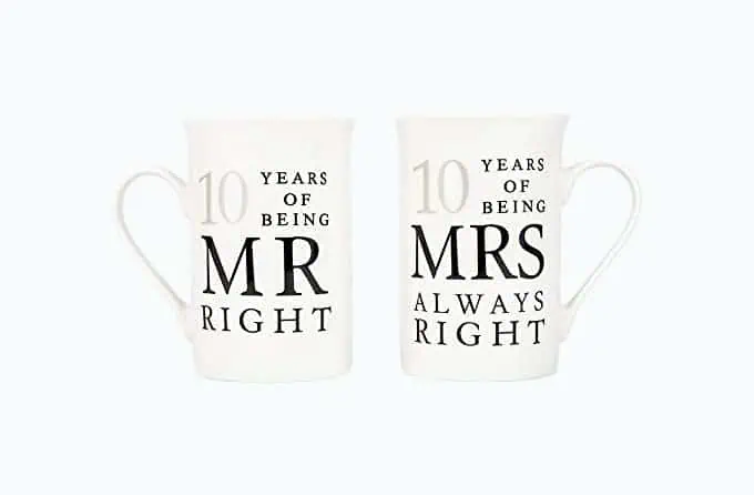 Product Image of the 10th Anniversary Ceramic Mug Set