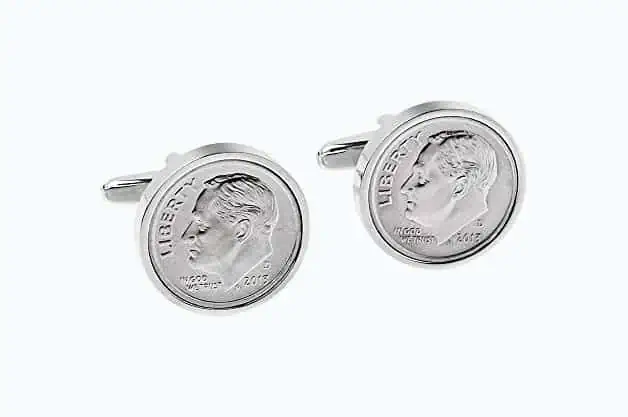 Product Image of the 10th Anniversary Coin Cufflinks