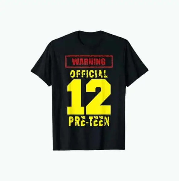 Product Image of the 12th Birthday T-Shirt