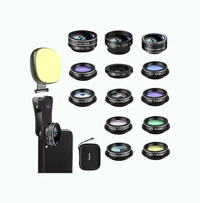 Product Image of the 14 in 1 Smartphone Lens Kit