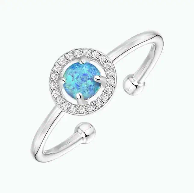 Product Image of the 14K Gold Plated Cute Opal Ring