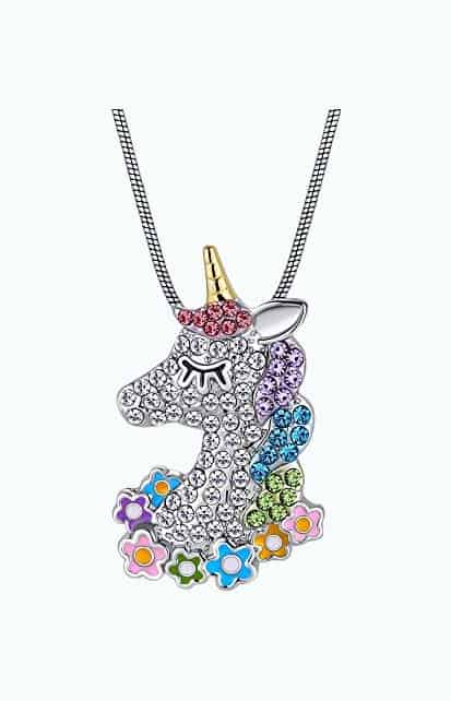 Product Image of the 14K Gold Plated Unicorn Necklace