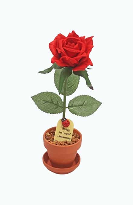 Product Image of the 1st Year Wedding Anniversary Paper Rose Flower