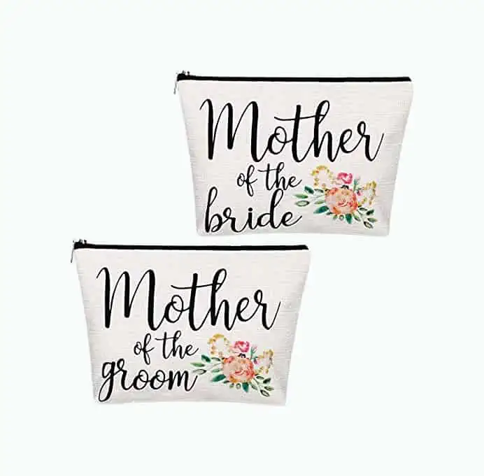 Product Image of the 2 Piece Mother of Bride Wedding Cosmetic Bags
