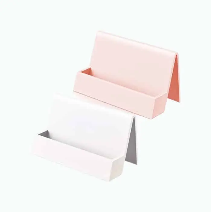 Product Image of the 2 Pieces Business Card Holder for Desk