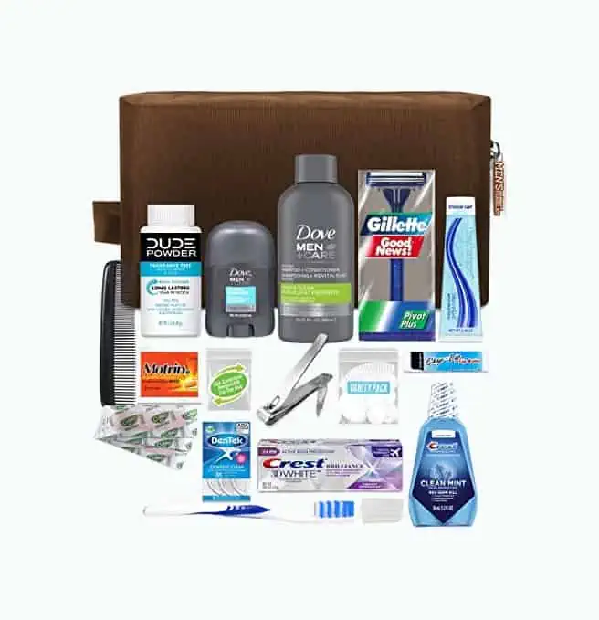 Product Image of the 20-Piece Travel Kit With Dopp Bag
