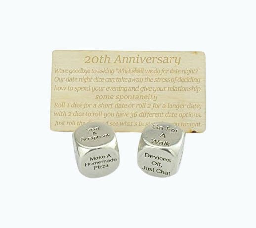 Product Image of the 20th Anniversary Date Night Dice