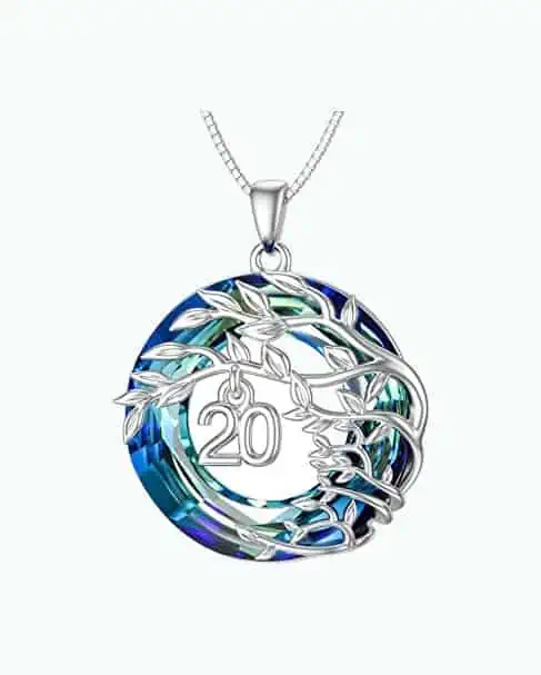 Product Image of the 20th Birthday Tree Of Life Necklace