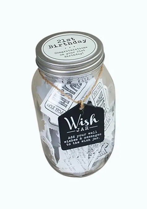 Product Image of the 21st Birthday Wish Jar