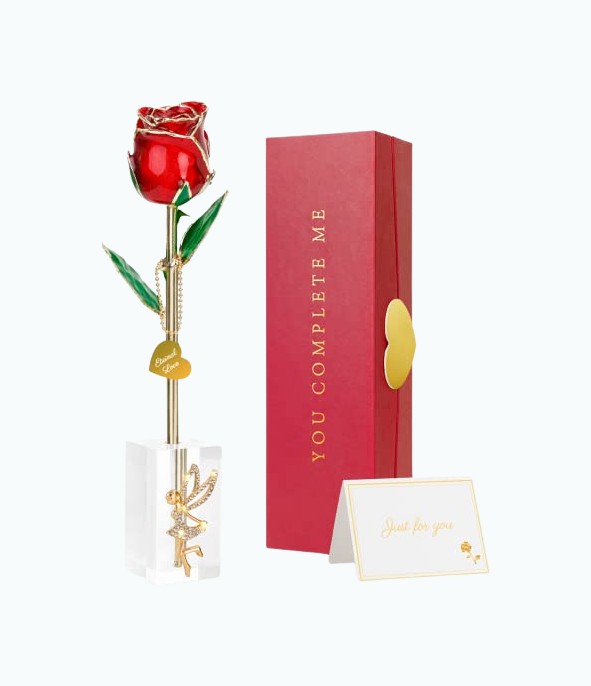 Product Image of the 24K Gold Dipped Rose