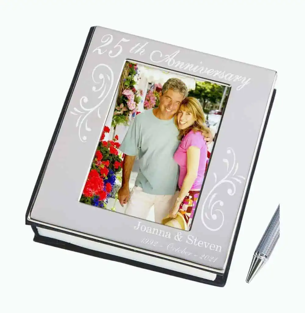 Product Image of the 25th Anniversary Silver Photo Album