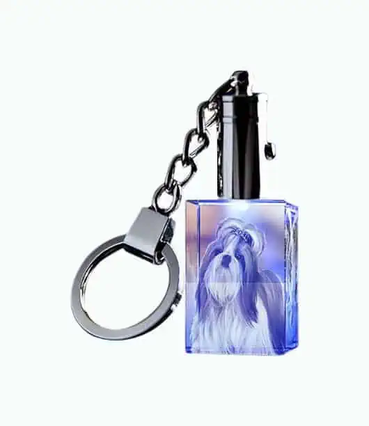 Product Image of the 2D Photo Crystal Keychain