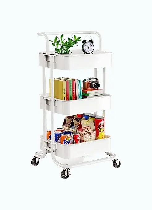 Product Image of the 3 Tier Mesh Utility Cart