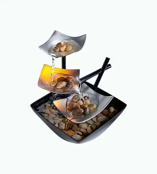 Product Image of the 3-Tier Relaxation Tabletop Fountain
