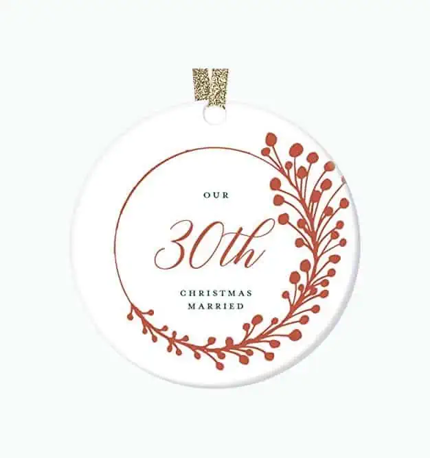 Product Image of the 30th Anniversary Christmas Ornament