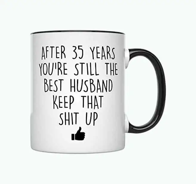 Product Image of the 35 Year Anniversary Coffee Mug for Him