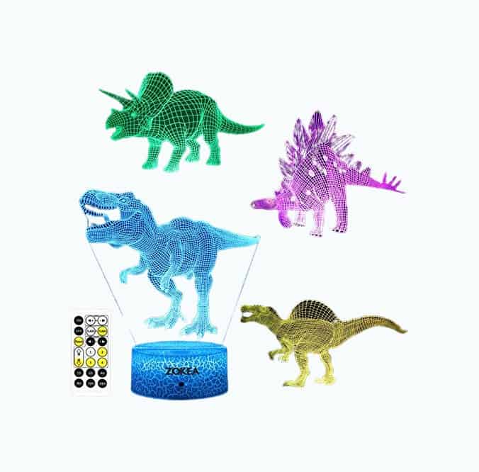 Product Image of the 3D Dinosaur Night Light