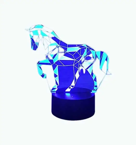 Product Image of the 3D Horse Lamp