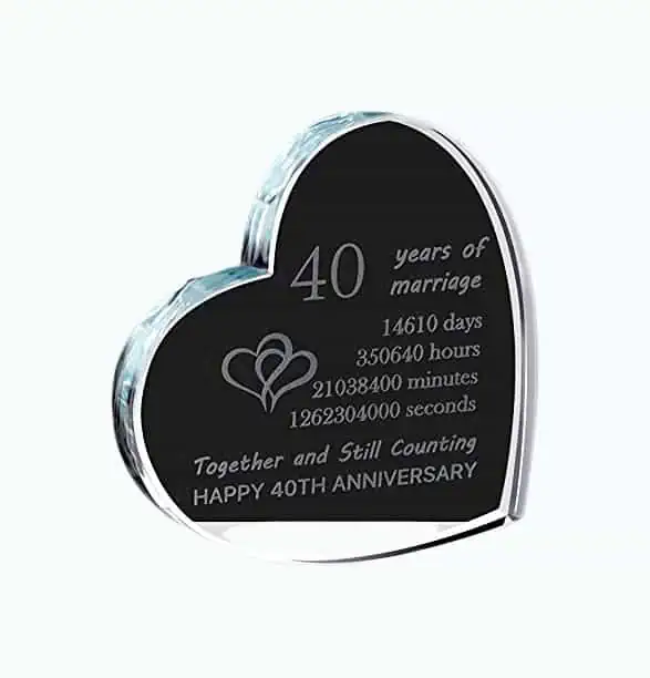 Product Image of the 40th Anniversary Crystal