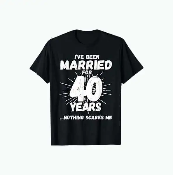 Product Image of the 40th Anniversary Funny T-Shirt