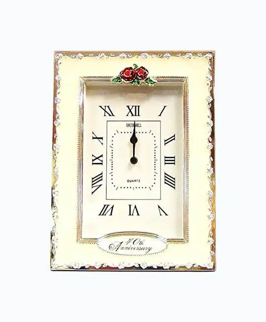 Product Image of the 40th Anniversary Ruby Table Clock