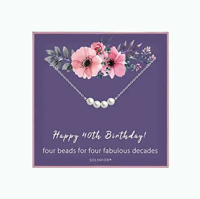 Product Image of the 40th Birthday Pearl Necklace