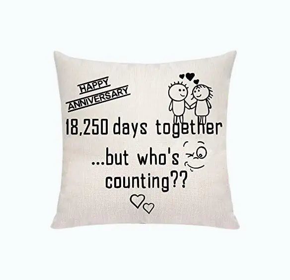 Product Image of the 45th Anniversary Pillow Cover
