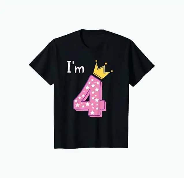 Product Image of the 4th Birthday T-Shirt