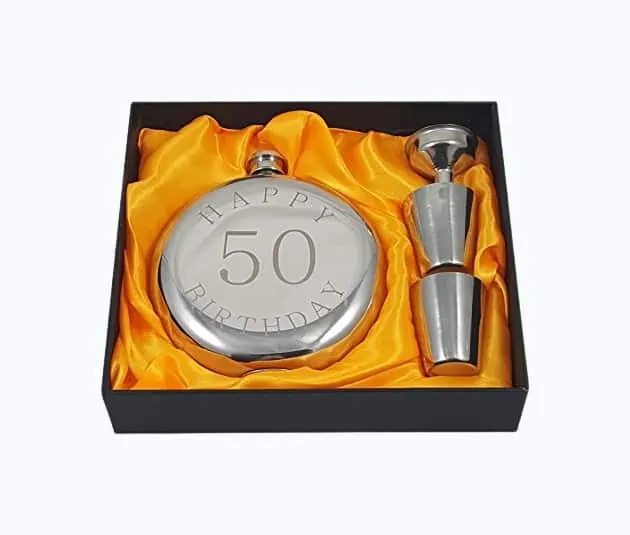 Product Image of the 50th Birthday Flask Set