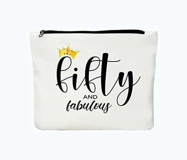 Product Image of the 50th Birthday Makeup Bag