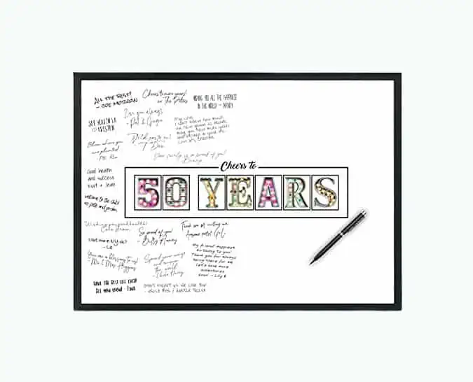 Product Image of the 50th Birthday Party Signature Board