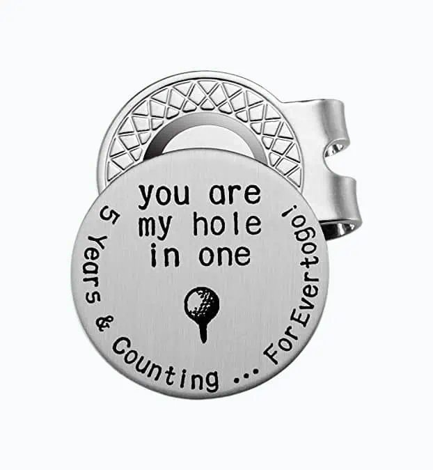 Product Image of the 5th Year Anniversary Ball Marker Golf Gifts