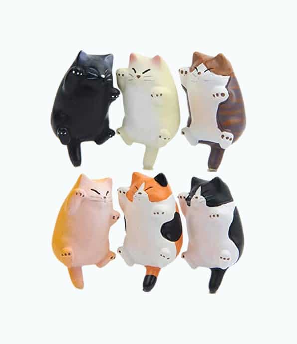 Product Image of the 6 Pack Fun Cat Refrigerator Magnets