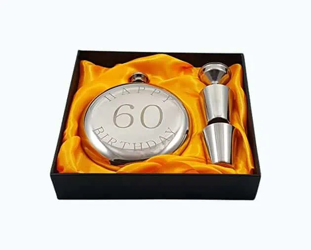 Product Image of the 60th Birthday Flask Gift Set