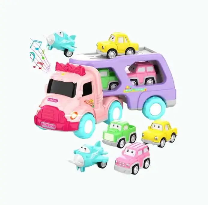 Product Image of the 7-in-1 Carrier Truck With Cars