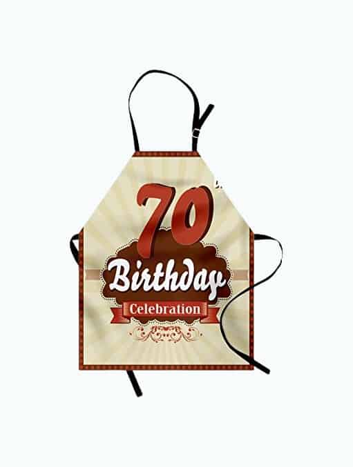 Product Image of the 70th Birthday Apron 