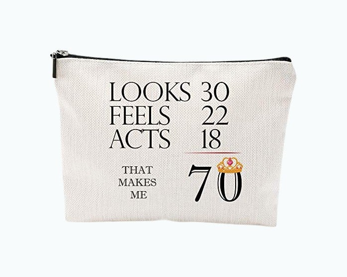 Product Image of the 70th Birthday Makeup Bag