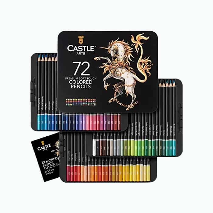 Product Image of the 72 Premium Colored Coloring Pencils Set for Adults