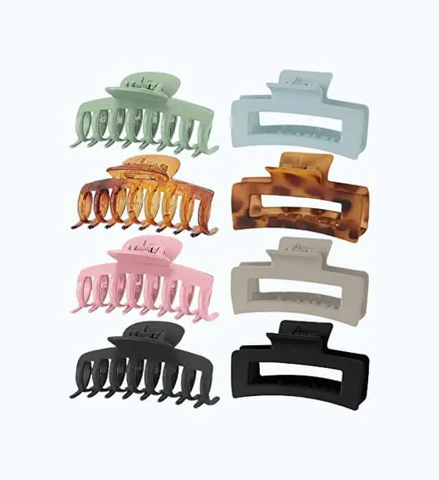 Product Image of the 8 Colors Strong Hold Hair Claw Clips