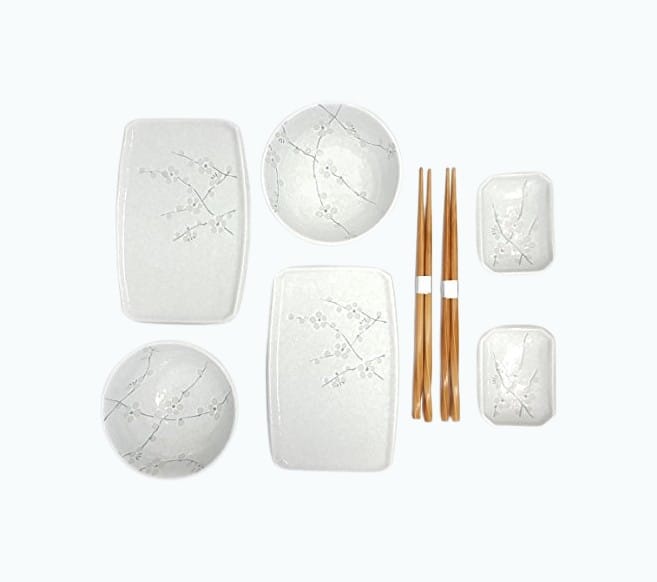Product Image of the 8 Piece Japanese Cherry Blossom Dinnerware Set