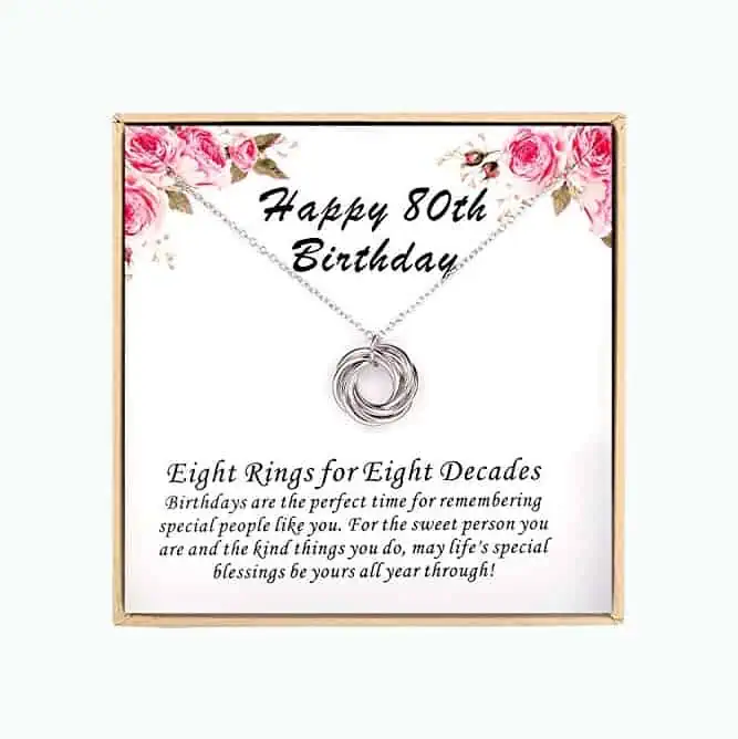 Product Image of the 80th Birthday Necklace