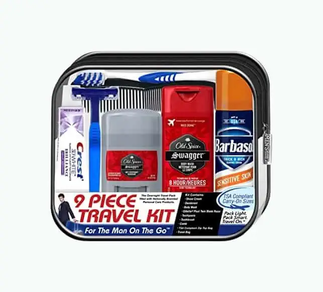 Product Image of the 9-Piece Kit with Travel Size TSA Compliant Essentials