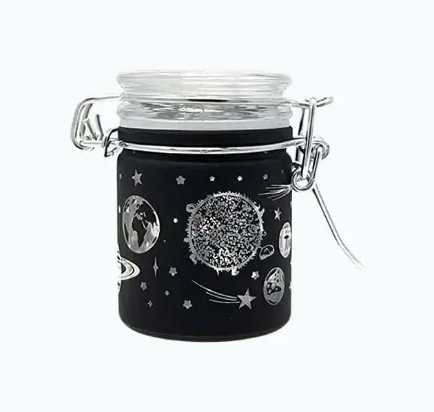 Product Image of the Airtight Glass Herb Stash Jar with Clamping Lid