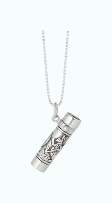 Product Image of the Alice in Wonderland Kaleidoscope Necklace