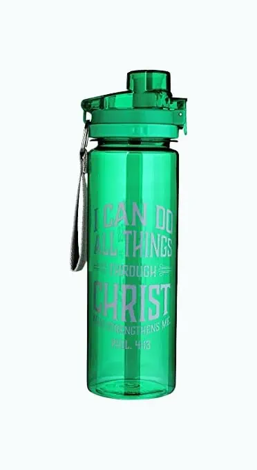 Product Image of the All Things Through Christ Water Bottle